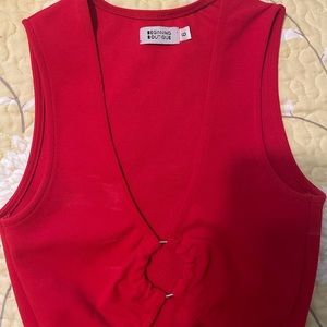 Beginning Boutique red crop top